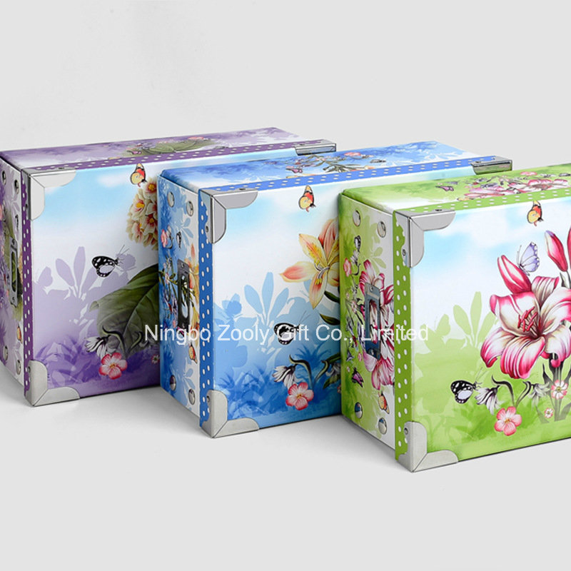 Quality Printing Paper Folding Multipurpose Storage Gift Box with Snap Button