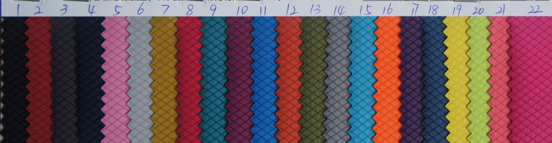 Oxford Diamond Grids Shiny PVC/PU Polyester Fabric