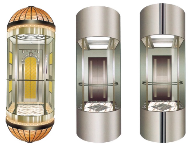 Group Control Panoramic Elevator Observation Lift with Sightseeing Glass