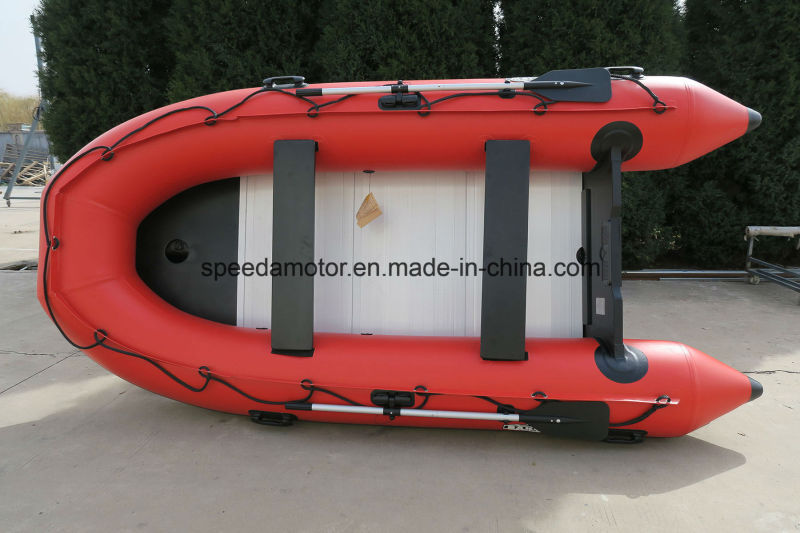 Rubber Folding Inflatable Boat with Outboard Motor