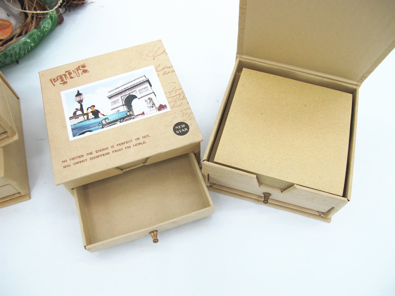 2016 Kraft Paper Mini Notepad Holder Notepad Box