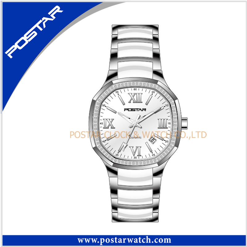 Stainless Steel and Ceramic Watches Fashion Sports Mens Watches