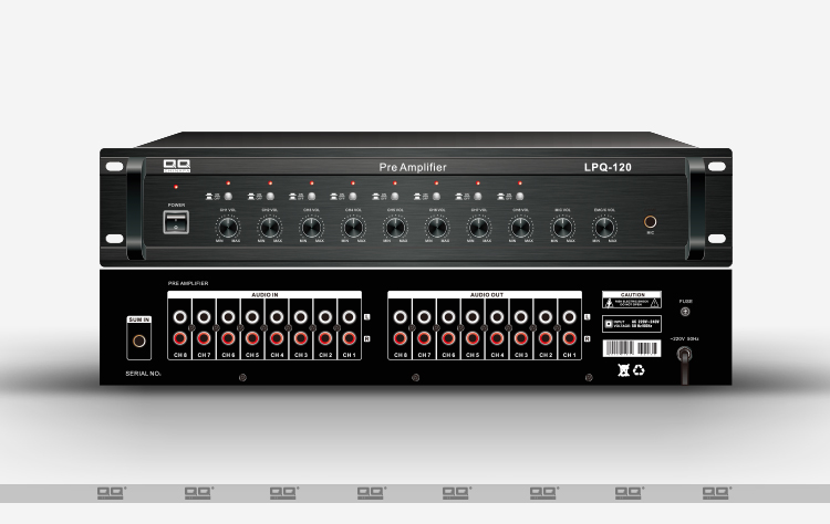 Lpq-120 Qqchinapa 8 Channel Pre-Amplifier