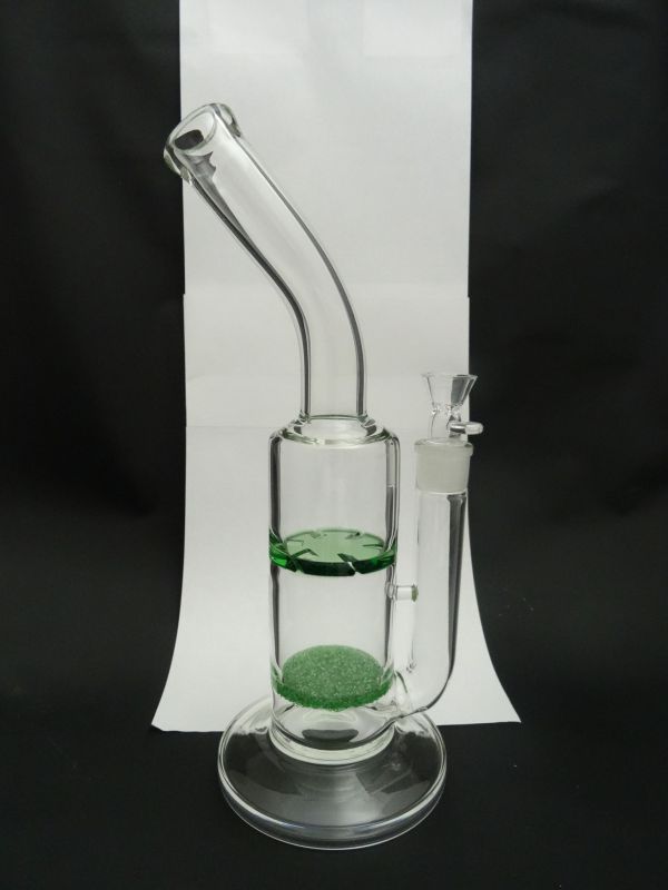 Fritted Disc Splash Guard Hookah Glass Smoking Water Pipes (ES-GB-328)