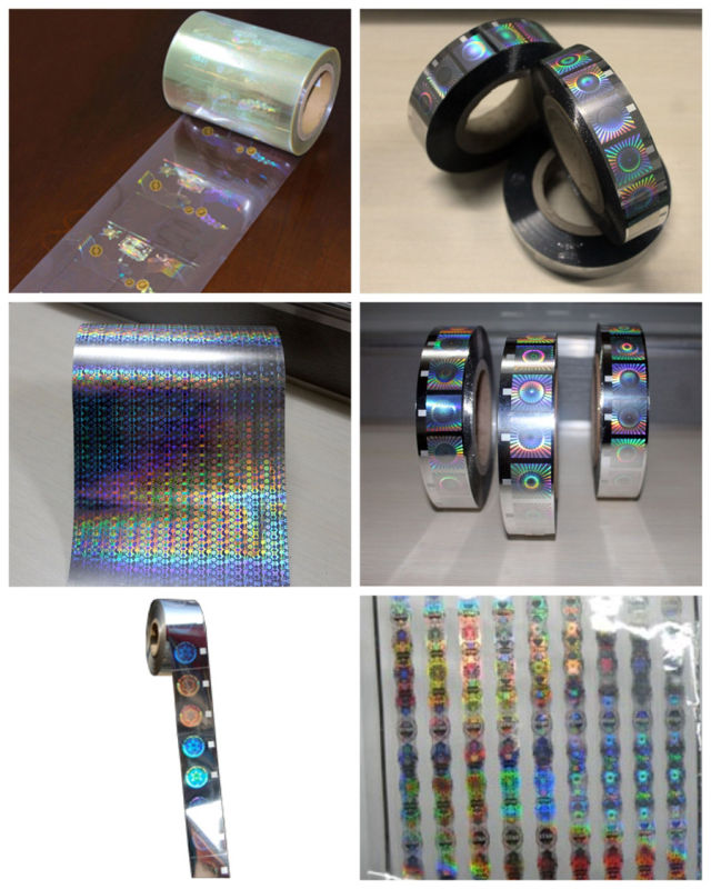 Silver Security Roll Holographic Hot Foil Stamping