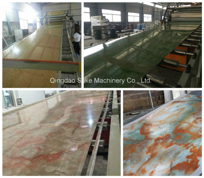 PVC Marble Sheet Production Extrusion Extruder Line