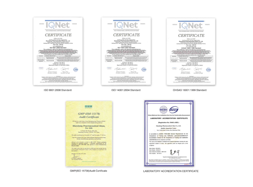 Clear Moulded Injection Vials for Antibiotics, ISO/Sfda 20mm USP Type I, II, III