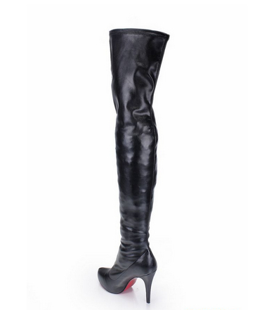 New Style Classical Black Fashion Knight Boots (HS17-078)