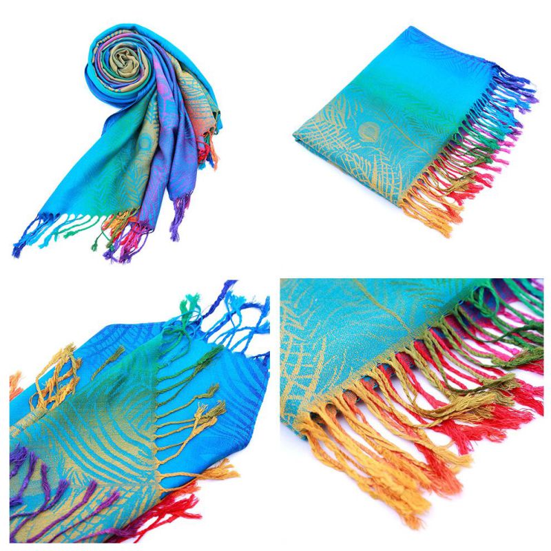 2016 Hot Selling Indian Women's Fashionable Jacquard Cotton Scarf