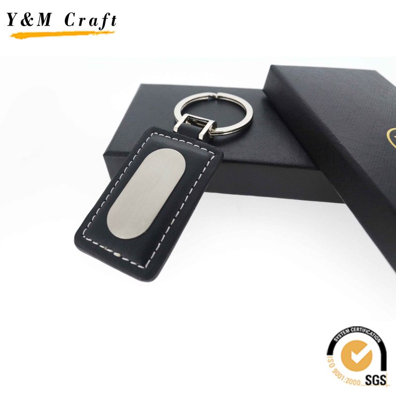 High Quality Business Leather Key Chain with Box