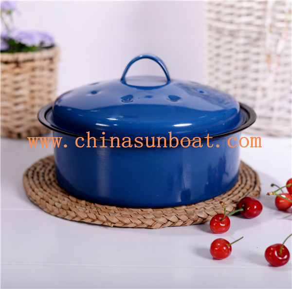 Sunboat 3qt Enamel Pot /Saucepan /Hot Pot Mini Pot