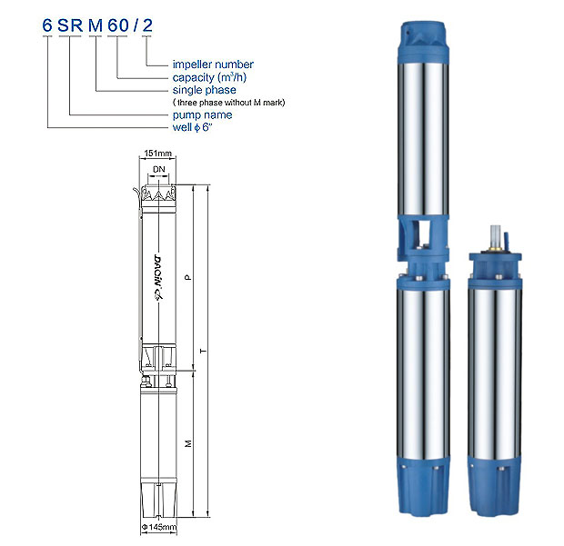 6sr Submersible Borehole Water Pump (6SR60/9 18.5KW)