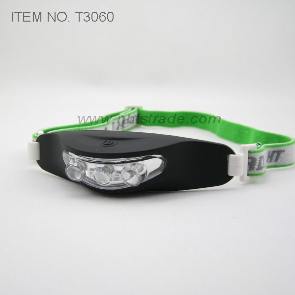 3 LED Silicon Rubber Case Headlight (T3060)