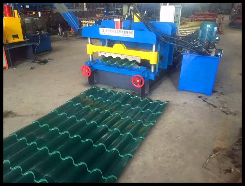 Step Roof Tile Glazed Tile Roll Forming Machinery Made in China