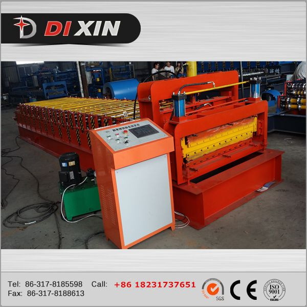 Dx828/850 Corrugated Steel and Glazed Tile Double Layer Roll Forming Machine