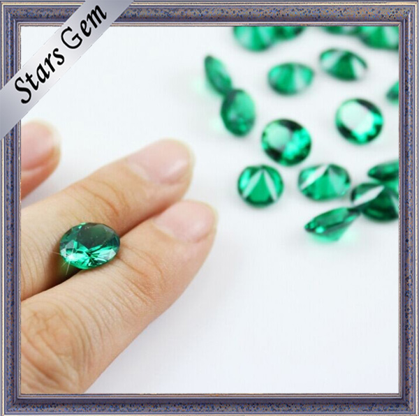 Wuzhou Synthetic Emerald Green Nano Loose Stone