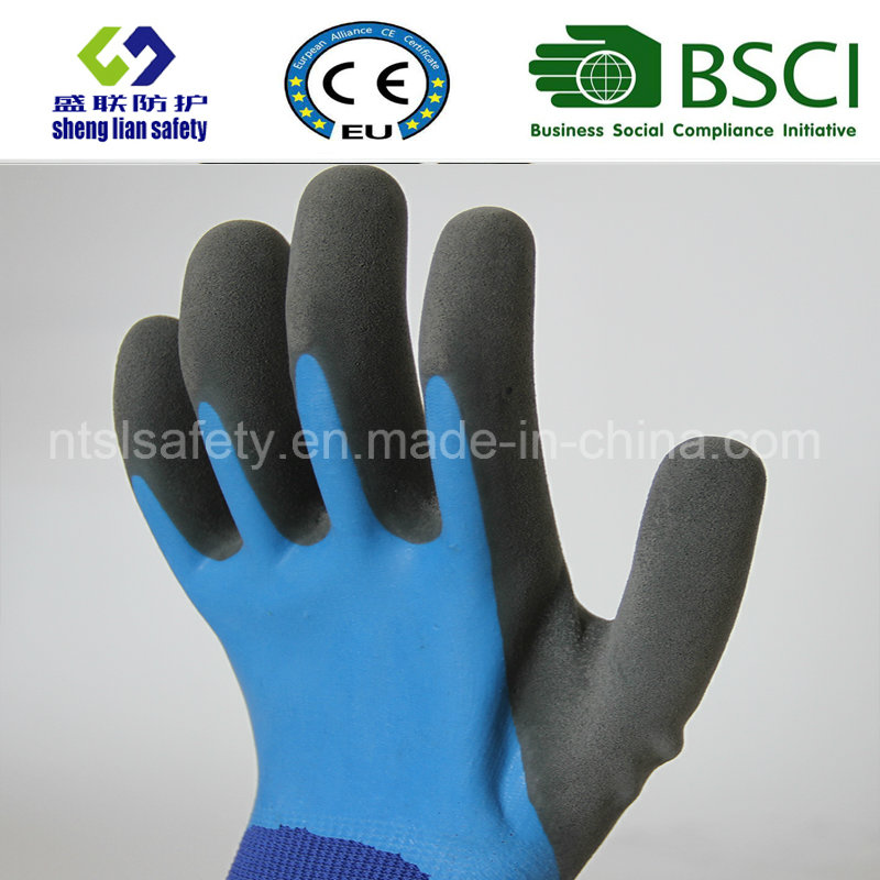 Latex Frosted Gloves, Sandy Finish Safety Work Gloves (SL-RS305)