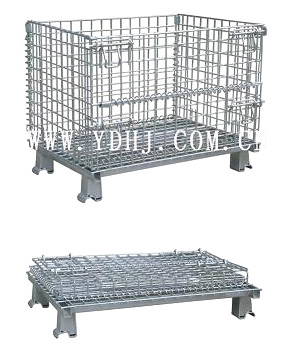 Foldable Wire Storage Cage with Wheels