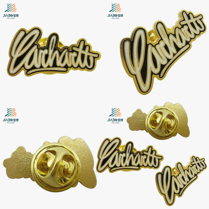 Bulk Items Casting Gold Plated Collar Number and Letter Lapel Pins