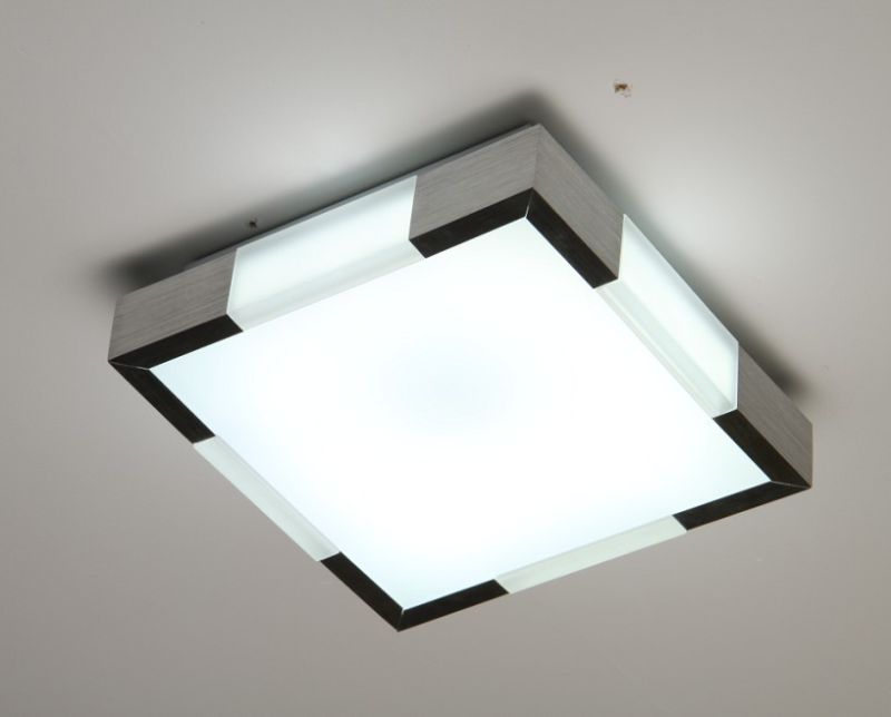 Acrylic Square Fluorescent Ceiling Light Aluminum Ceiling Light