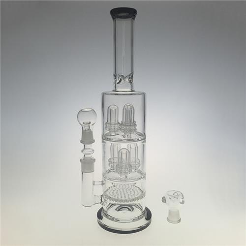 Huge Showerheads Blown Hookah Glass Water Pipes for Smoking (ES-GB-401)