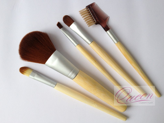 Bamboo 5PCS Cosmetic Makeup Brush Set