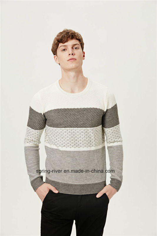 Wholesale Special Pattern Striped Men Sweater