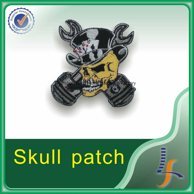 Promotional 100% Embroidery Patch, Iron on Back Patches