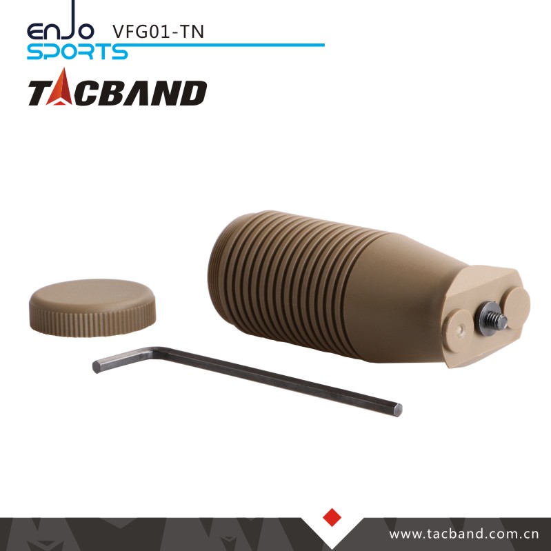 Tacband Tactical Vertical Fore Grip for Keymod - W/Storage Compartment Tan