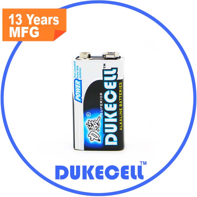 High Quality Alkaline Battery 6lr61 Cell 9V