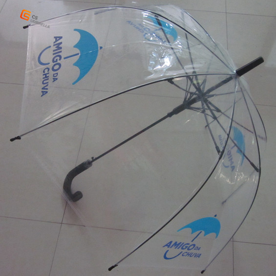 Plastic Fabric EVA J Handle Straight Pole Umbrella (YS-S001A)