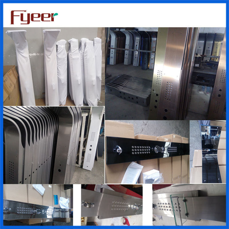 Fyeer Temperature Sensor Stainless Steel Shower Panel