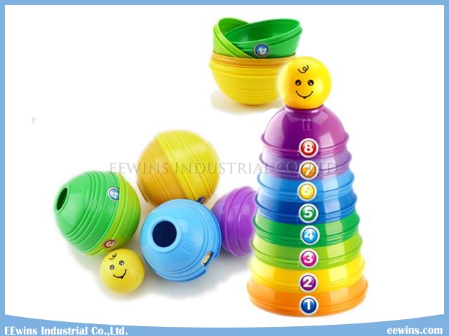 Puzzle Toys Plastic Stacked Cups Toys DIY Educational Toys