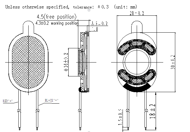 Micro Speaker Mylar Speaker 8ohm 0.5W Speaker Loud Speaker