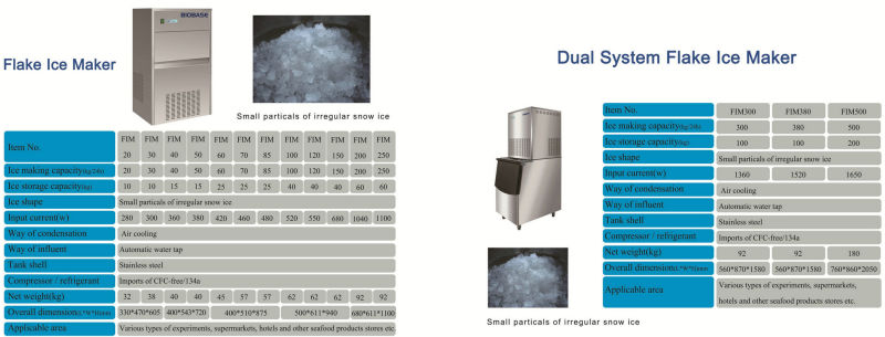 Biobase Hot Sale Automatic Flake Ice Maker Used in Bar, Home, Laboratory or Medical etc.