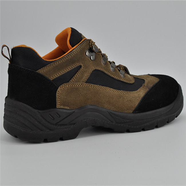 Genuine Leather Upper PU Outsole Safety Shoes Ufb055
