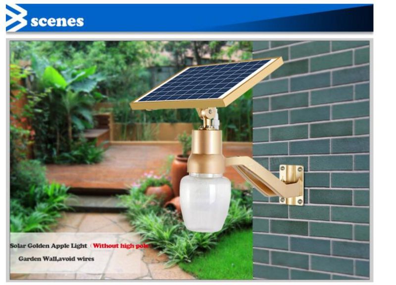 2016 Hot Sale Gold Solar Garden Lamp