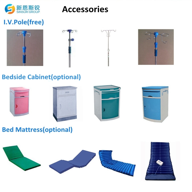 China Supply Cost High Quality 3 Shake Electric Hospital Beds