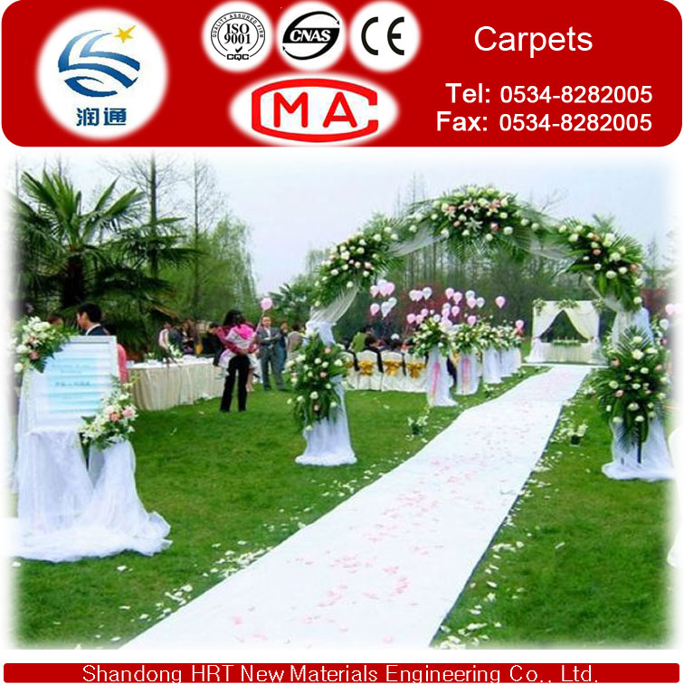 Disposable Carpet for Wedding and Exhibition, Anti-Corrosion Anti-Mould