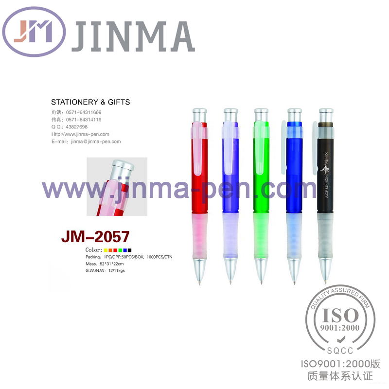 The Hot Promotion Gift Plastic Ball Pen Jm-2057