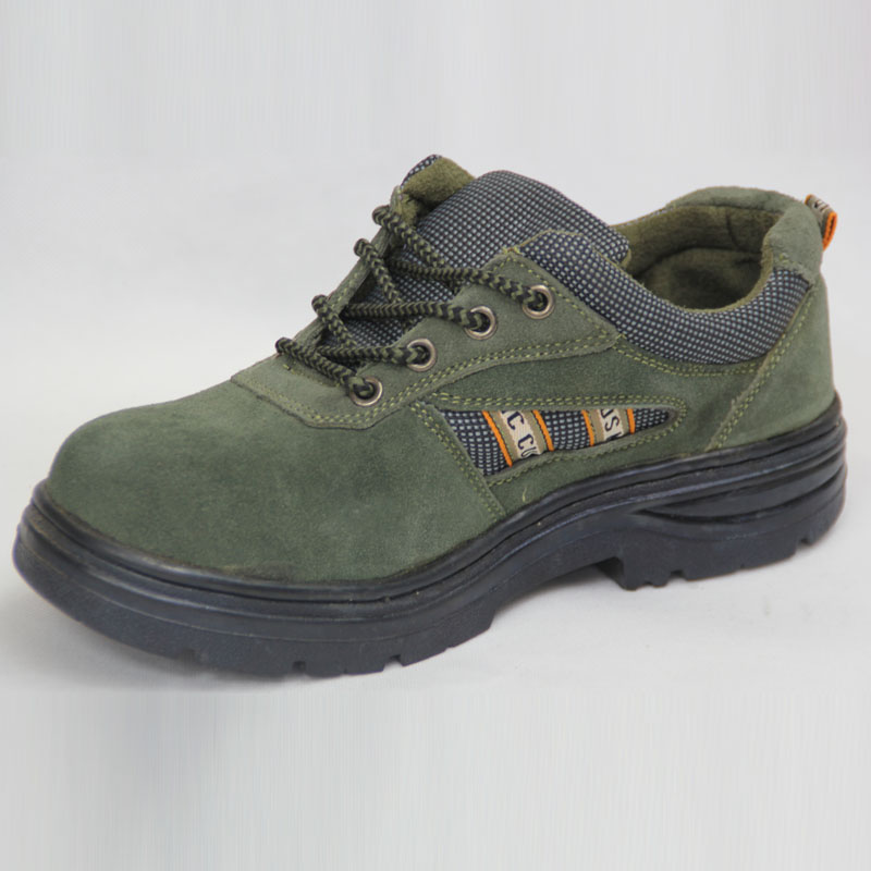 Suede Leather Work Safety Shoes