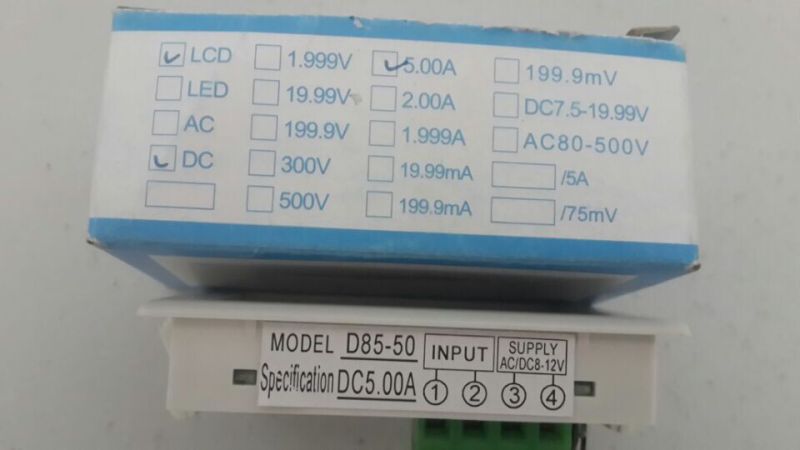 D85-240 AC 0-50A LCD Digital Ammeter AMP Panel Meter AMP Monitor Tester Gauge Display