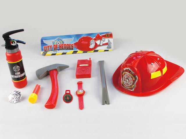 Fire Fighting Equipent with Helmet and Tools and So on