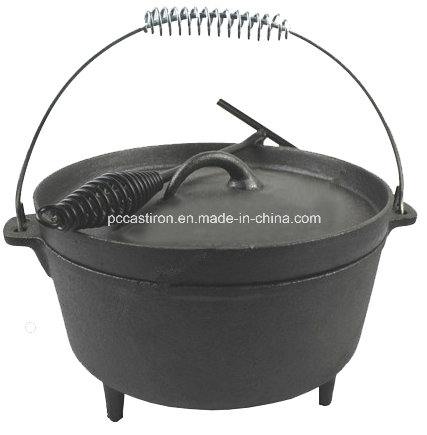 8qt 9qt 12qt 14qt Cast Iron BBQ Dutch Oven Manufacturer in China