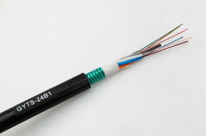 6 Core Armored Outdoor Fiber Optic Cable GYTS