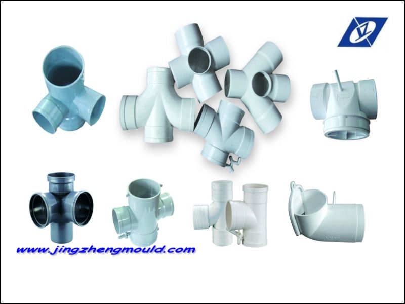 PVC 90 Degree Cross Fitting Mould for Drainage Water (JZ-P-C-03-006-C)