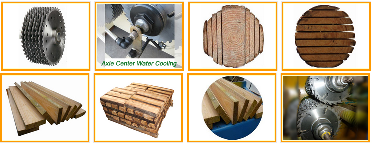 Log Multi Blade Saw Machine Wood Circular Sawmill Machine