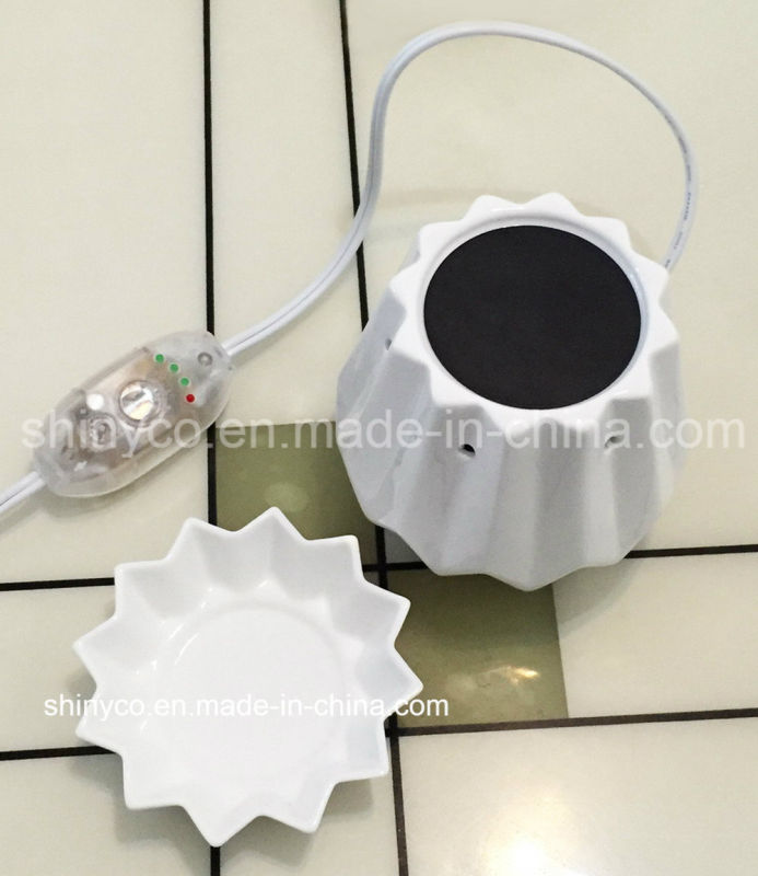 Electric Translucent LED Light Candle Warmer with Temperature Adjustment