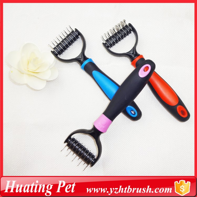 Durable blade dog fur grooming comb 