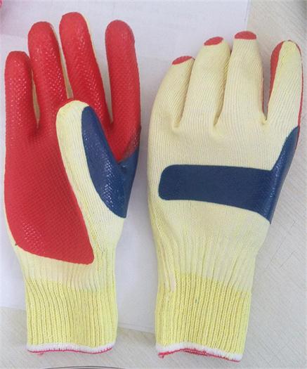 7g/10g T/C Shell Laminated Latex Palm Safety Work Glove (S1501) with CE, En388, En420 for Construction Use Gloves